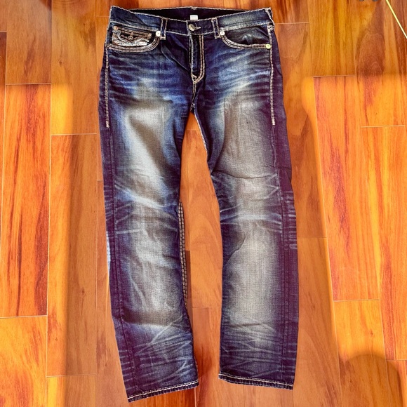 True Religion Other - True Religion Men's Ricky Straight Super QT Blue Jeans